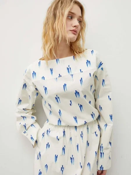 Блузка Lovechild візерунок бежевий