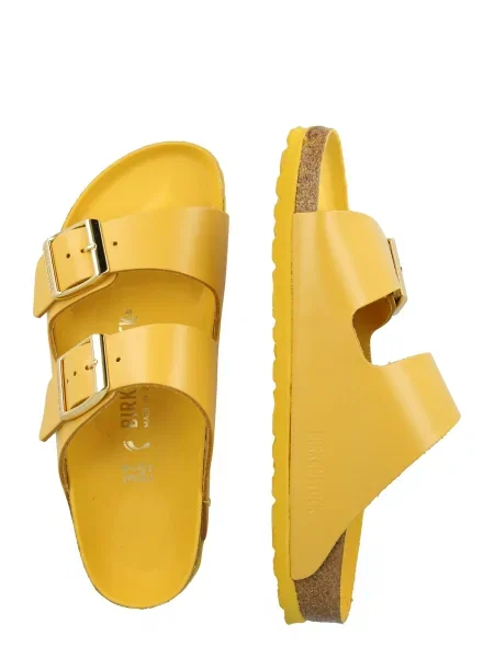 Birkenstock De piele șlapi Arizona LENA galben