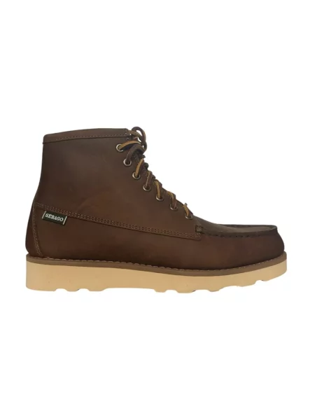 Botki Sebago skórzane brązowe