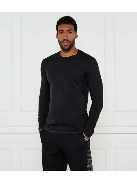 Hosszú ujjú póló Ea7 fekete