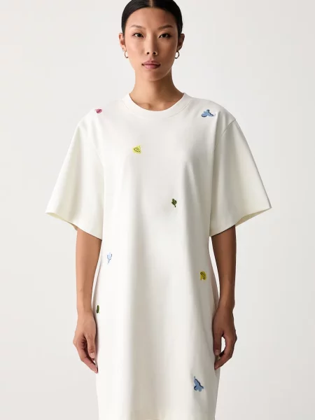 Marimekko rochie din cu bej