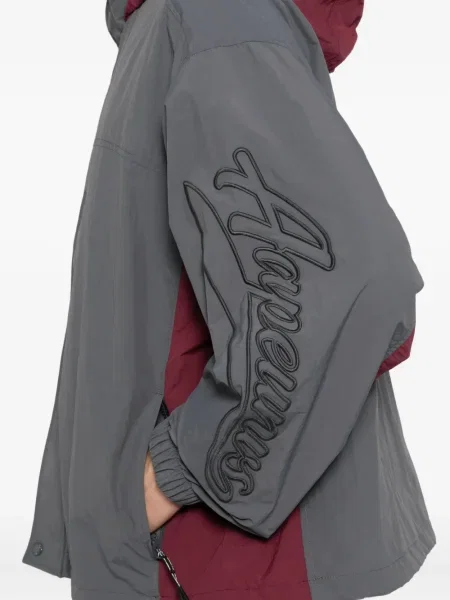 Geacă Aape By A Bathing Ape cu broderie gri
