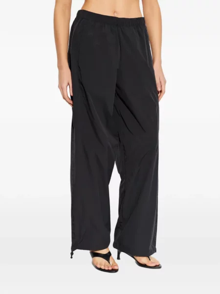 Pantaloni Alexander Wang alergare cu cordon negru