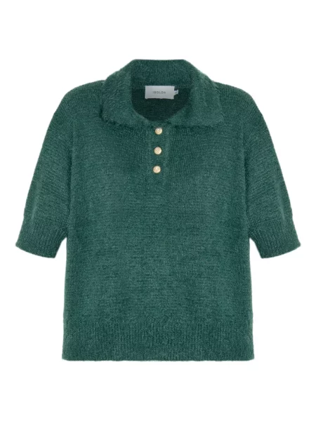 Krótki polo Isolda zielone