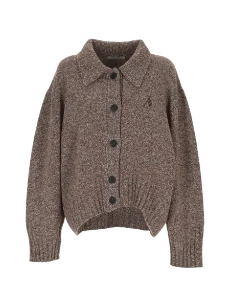 Cardigan The Attico cu broderie maro