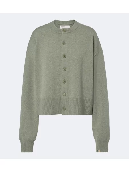 Cardigan Extreme Cashmere din cașmir verde