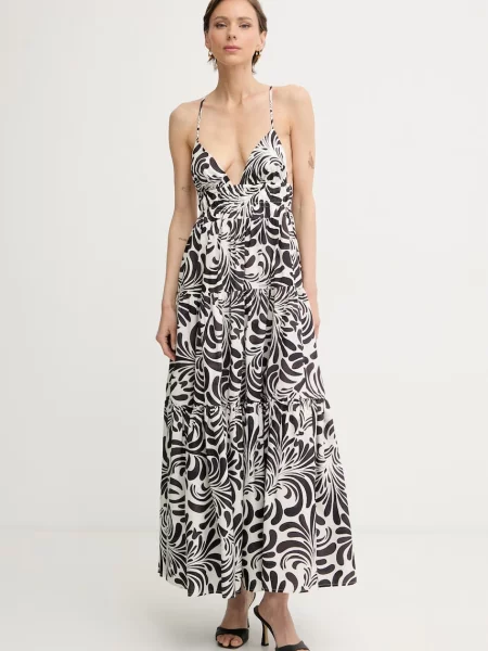 Twinset rochie de vară din maro