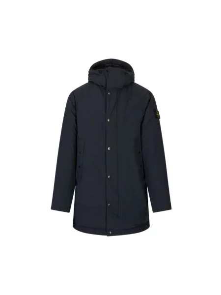 Parka Stone Island z kamieniami niebieska