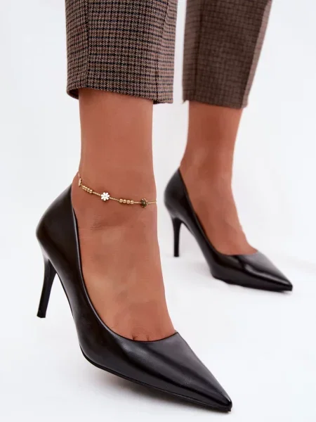 Pantofi cu toc Boto din piele negru