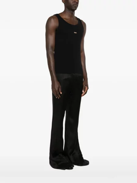 Риза Rhude бродирана черно