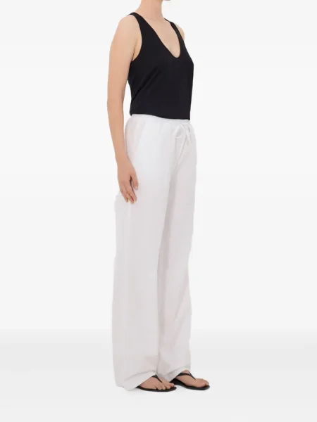 Pantaloni Loulou De Saison alb