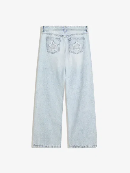 Bershka Jeans denim albastru