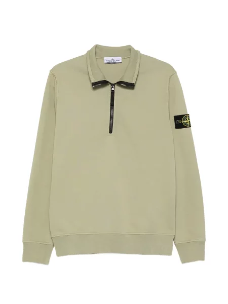 Fleecová mikina Stone Island zelená