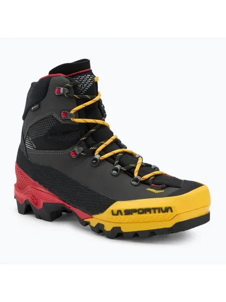 Férfi magashegyi bakancs La Sportiva Aequilibrium LT GTX black/yellow Aequalibrum LT GTX fekete
