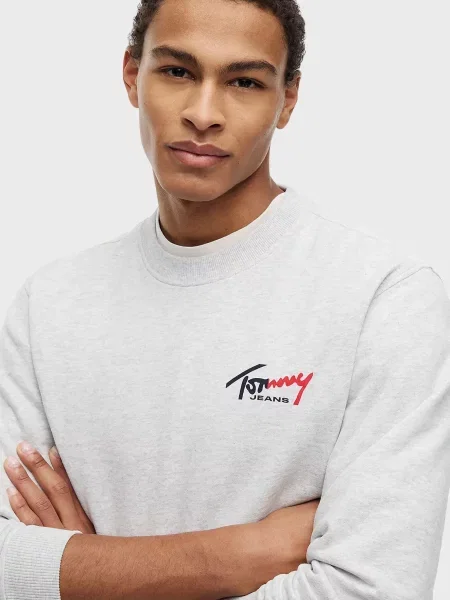 Світшот Tommy Jeans сірий
