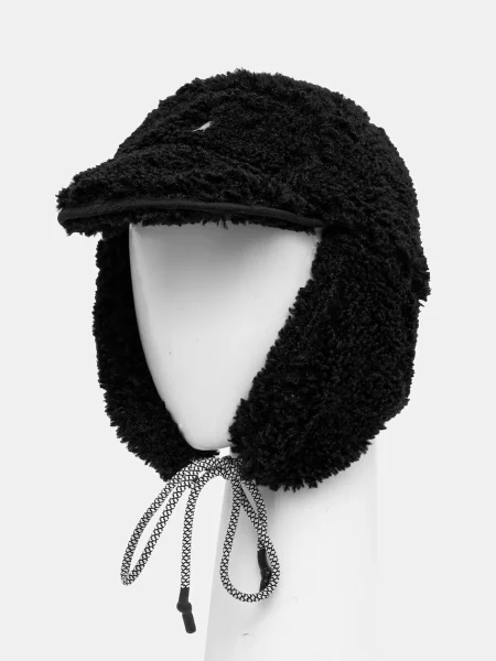 Шапка Kangol FAUX SHEARLING UTILITY FLAP чорний