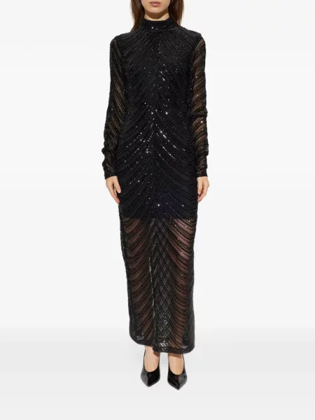 Rochie maxi Gestuz cu paiete negru