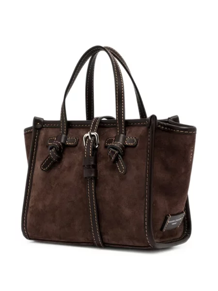 Τσάντα shopper Marcella Club σουέτ καφέ