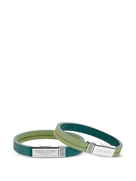 Reversibil brăţară Aston Martin din piele verde