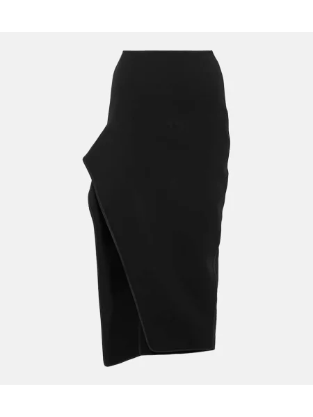 Fustă tip creion Maticevski cu crăpătură negru