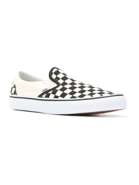 Vans Buty Mężczyzna 44 EU trampki slip-on w kratkę z płótna biały