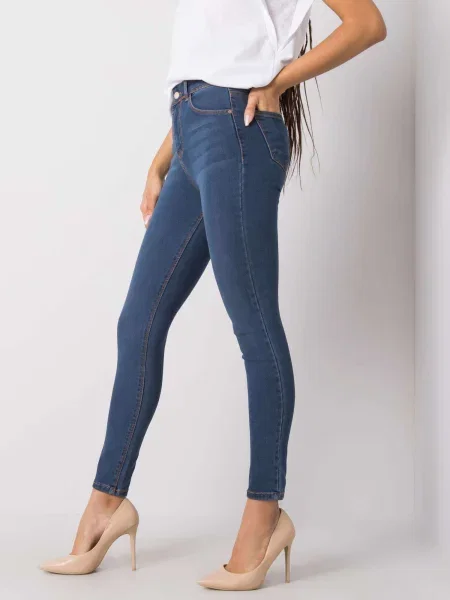 Pantaloni Fashionhunters albastru