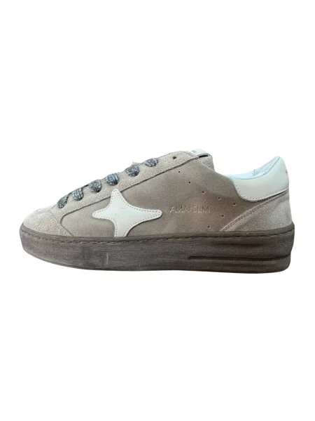 Sneakersy Ama Brand zamszowe beżowe