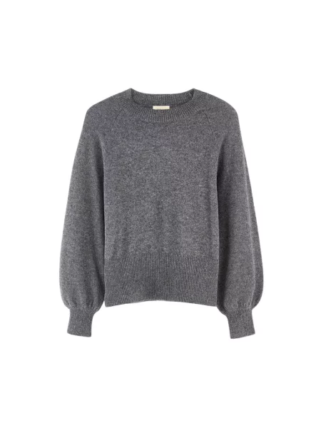 Sweter Bellerose z dżerseju szary