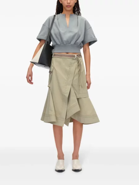 Marškinėliai 3.1 Phillip Lim v formos iškirpte mėlyna