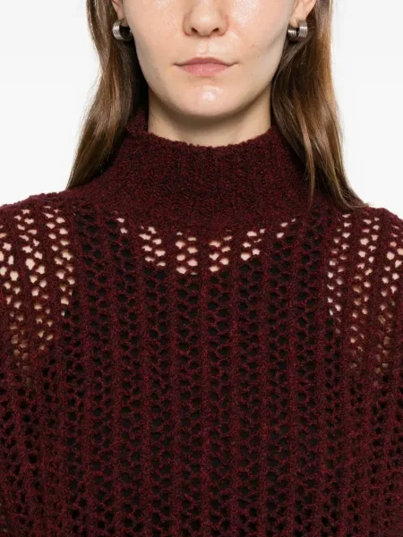 Pulover Max Mara ajurat roșu