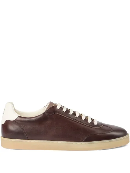 Sneakerși Brunello Cucinelli din piele maro