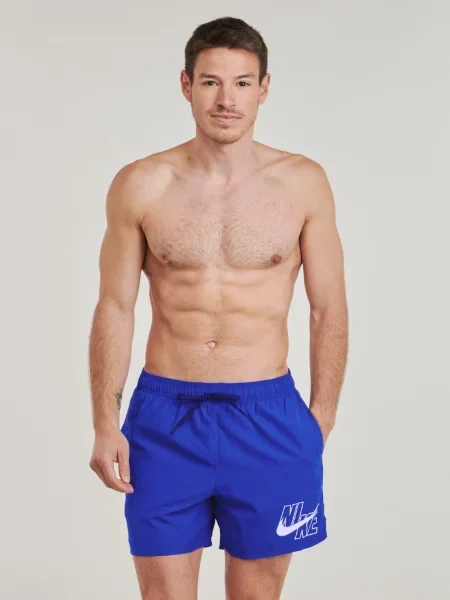 Férfi Nike Logo Solid 5" Volley játék királyi színű úszónadrág. Méret: S fehér