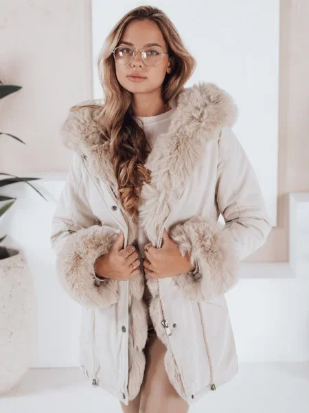 Parka Dstreet s krznom smeđa