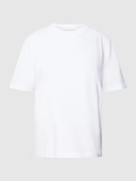 T-shirt z wyhaftowanym logo model ‘TARJAA’ Armedangels biała