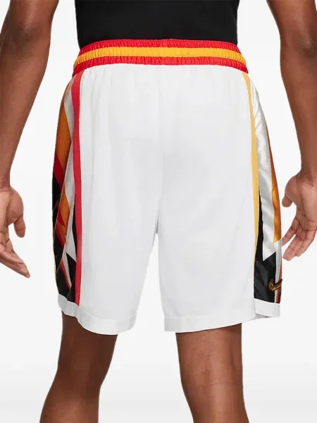 Prugasta vesta Nike s okruglim izrezom od flisa crvena