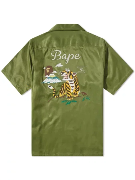 Koszula A Bathing Ape® oliwkowa