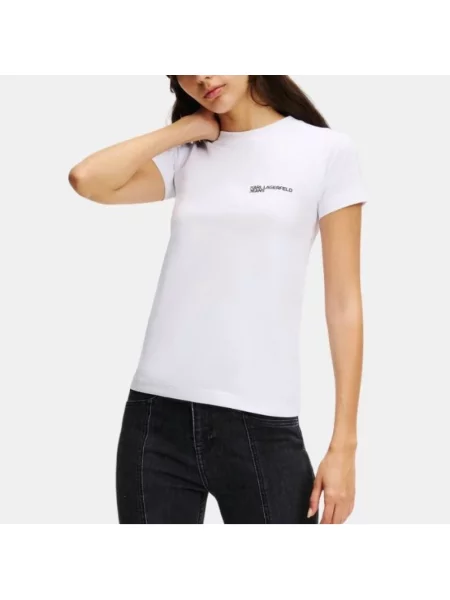 Karl Lagerfeld Koszulki Kobieta S T-shirty biały