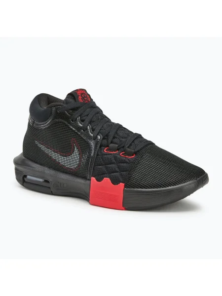 Pantofi de baschet pentru bărbați Nike LeBron Witness 8 negru / roșu universitar alb
