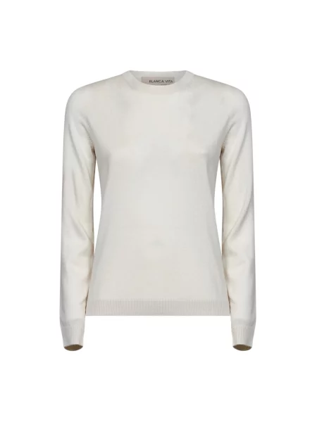 Sweter Blanca Vita wełniany beżowy