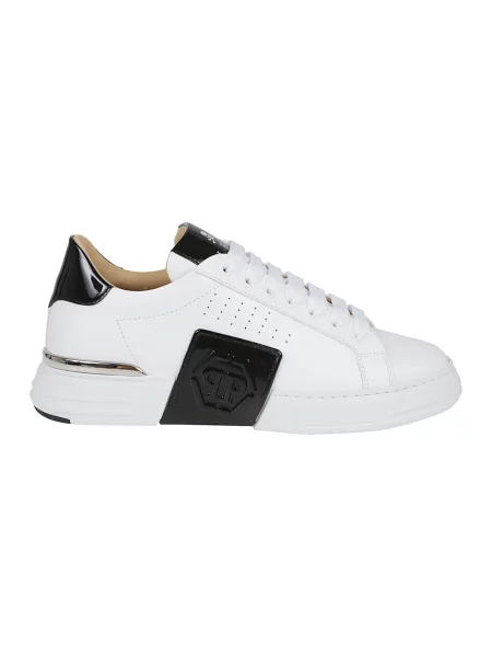 Sneakersy Philipp Plein skórzane białe