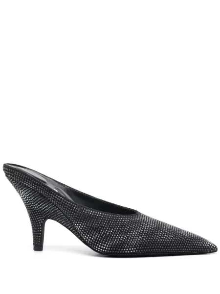 Papuci tip mules Alexander Wang negru