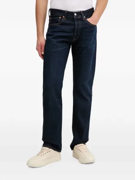 Blugi cu picior larg Levi's® de catifea cord albastru