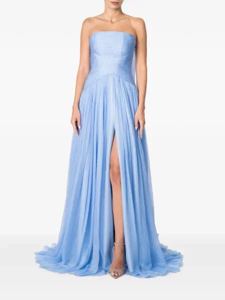 Rochie maxi M.marquise fără bretele albastru