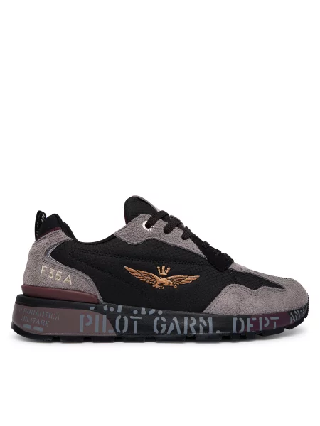 Sneakersy Aeronautica Militare sivá
