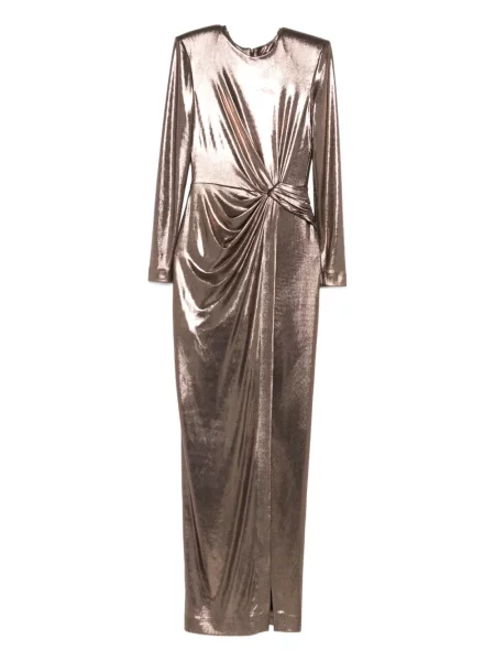Rochie maxi Cristallini de costum maro