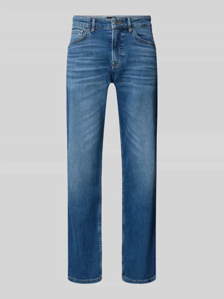 Jeansy krój regular fit z mieszanki bawełny model „RE.MAINE BO DAY” Boss Orange niebieskie
