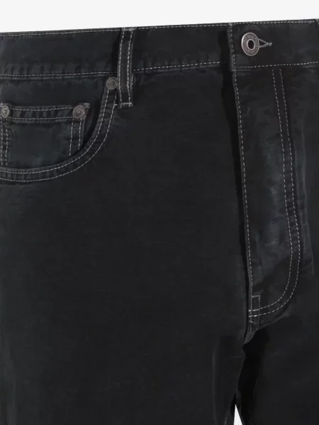 Pantaloni Off-white cu autograf alb