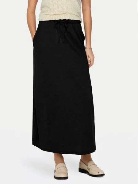 JDY Fustă maxi Dalila negru