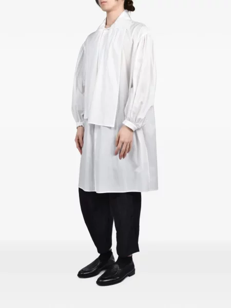 Πουκάμισο Yohji Yamamoto με κρόσσια λευκό