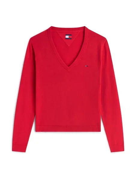 Tommy Jeans Pulover ESSENTIAL' roșu